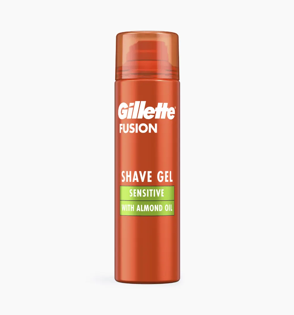Τζελ ξυρίσματος Gillette Fusion Sensitive με Αμυγδαλέλαιο - Gillette Greece