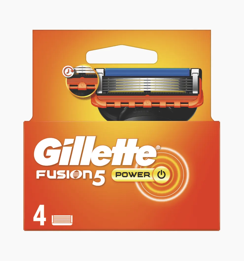 Ξυριστικές λεπίδες Gillette Fusion5 Power - Πακέτο 4s (Κασέτα)