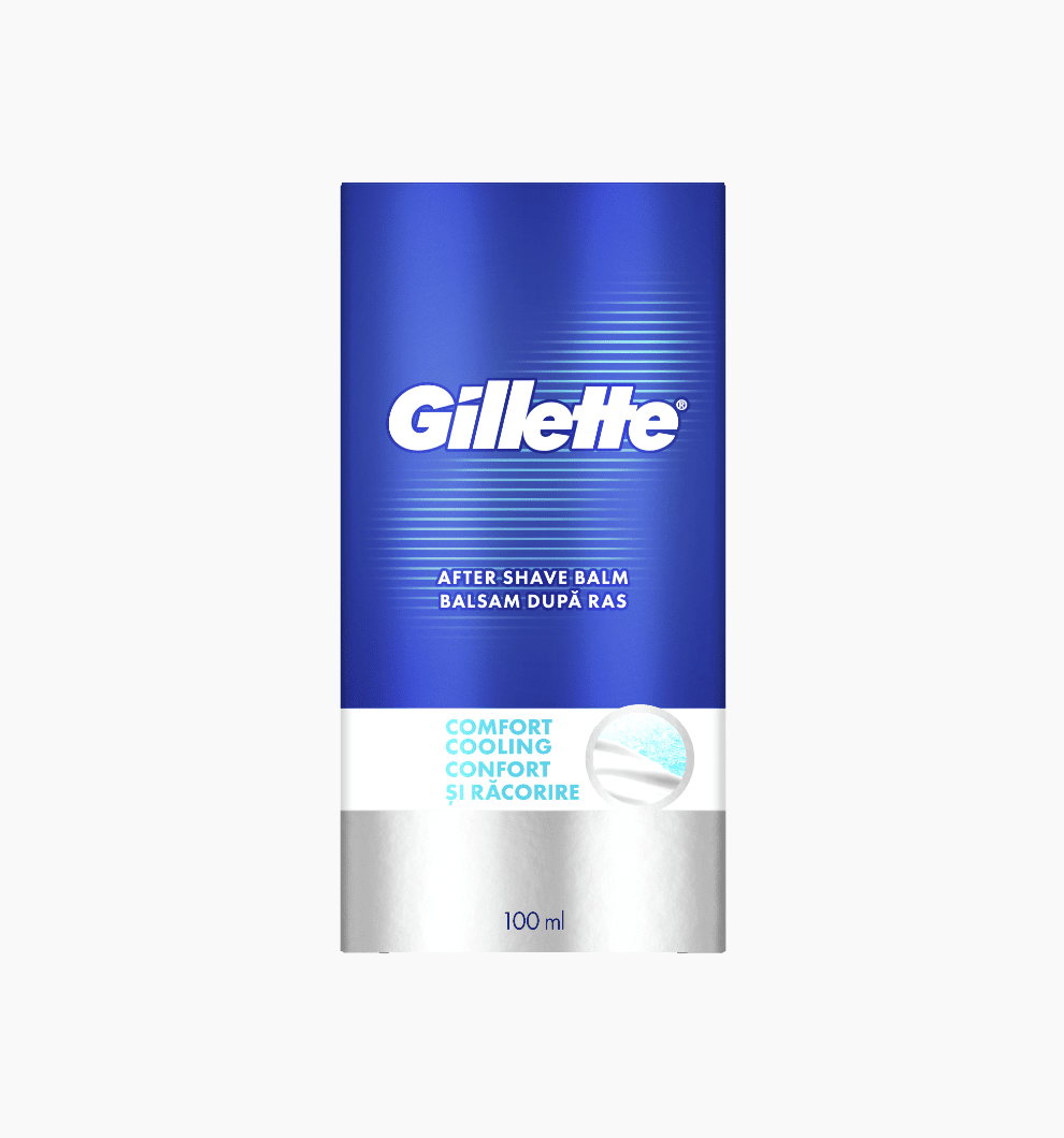 Η ενυδατική κρέμα Gillette άνετο βάλσαμο ψύξης ενυδατώνει και ανακουφίζει από την αίσθηση καψίματος του φρεσκοξυρισμένου δέρματος