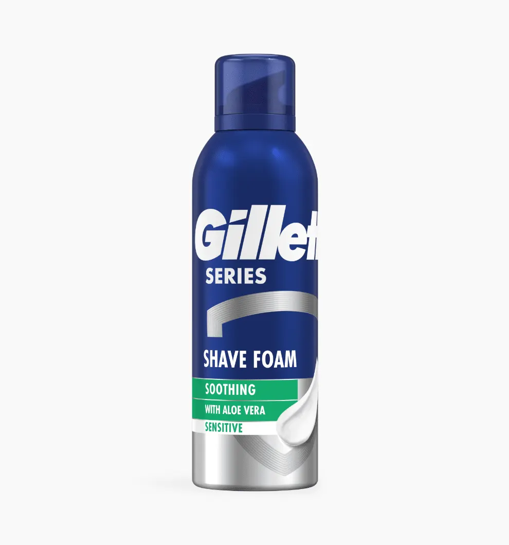 Καταπραϋντικός ευαίσθητος αφρός ξυρίσματος της σειράς Gillette με αλόη - Gillette Greece