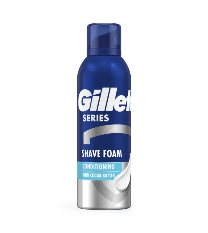 Gillette Series Conditioning Αφρός Ξυρίσματος Με Βούτυρο Κακάο