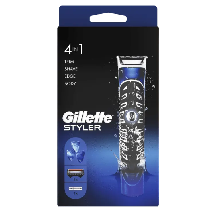Multifunctionele Gillette Styler™: Trimmer, Scheerapparaat En Contourenmesje