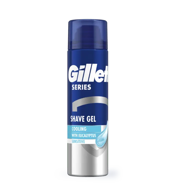 Gillette Series Cooling Sensitive Gel Ξυρίσματος Mε Ευκάλυπτο