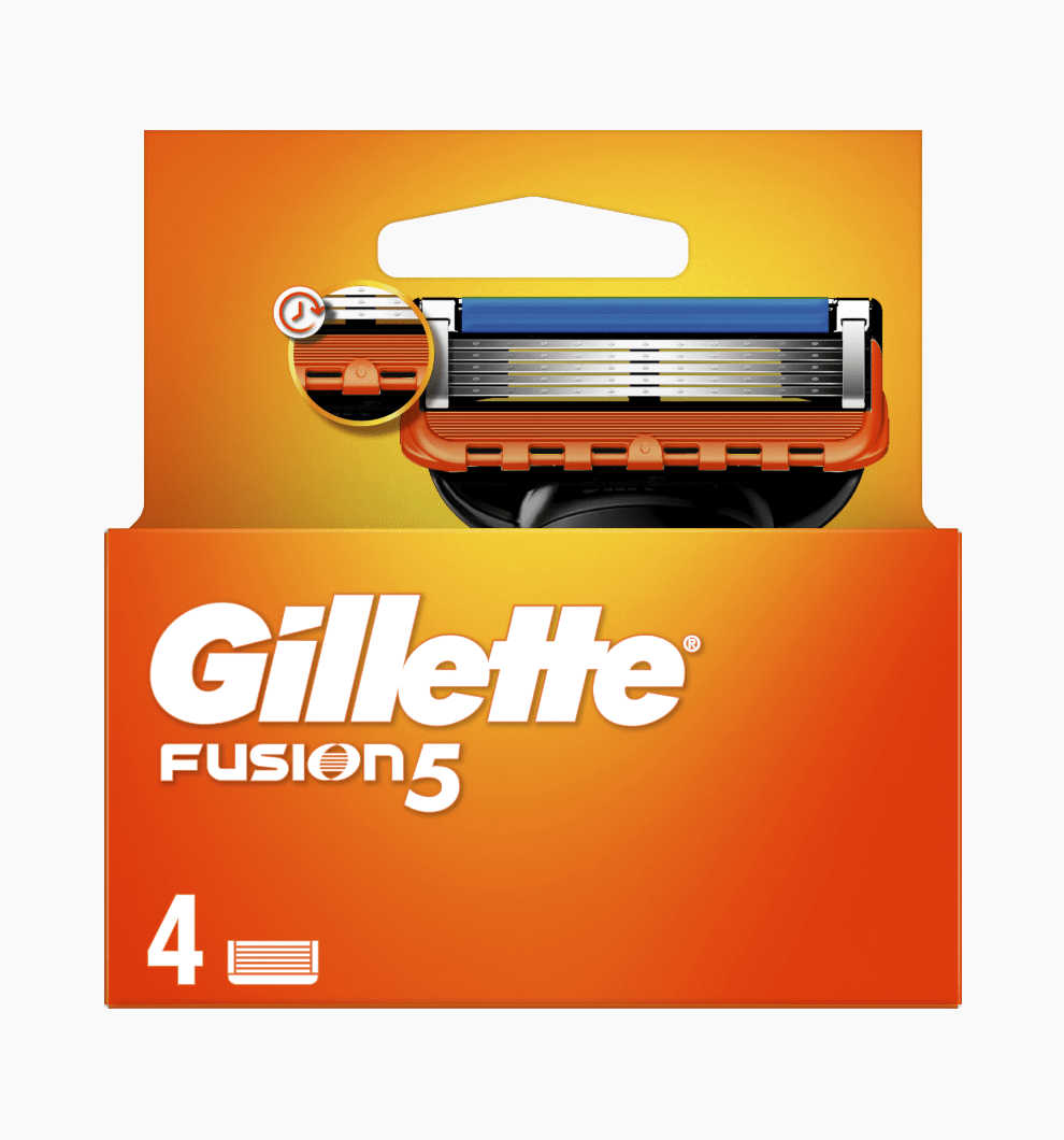 Ανταλλακτικές κεφαλές ξυριστικής μηχανής Gillette Fusion5 για άνδρες + Πακέτο 4s (Φυσίγγιο)