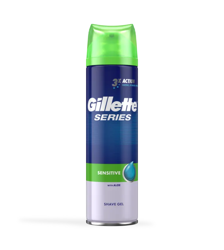 Gel de barbear série Gillette para homens