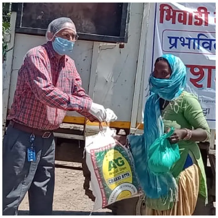 Fábrica da Gillette bhiwadi na Índia, fornecemos pacotes de alimentos para apoiar mais de 800 famílias