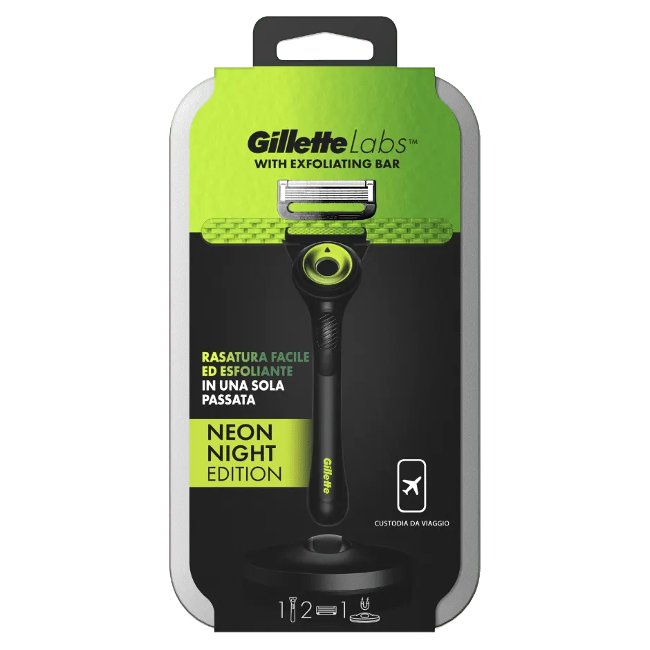 Rasoio Gillette Labs Neon con Barra Integrata