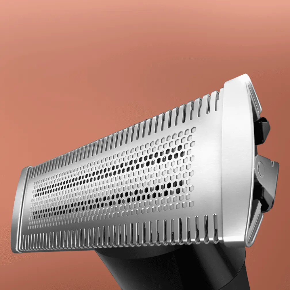 King C. Gillette Style Master é uma máquina versátil projetada para aparar e estilizar barbas curtas