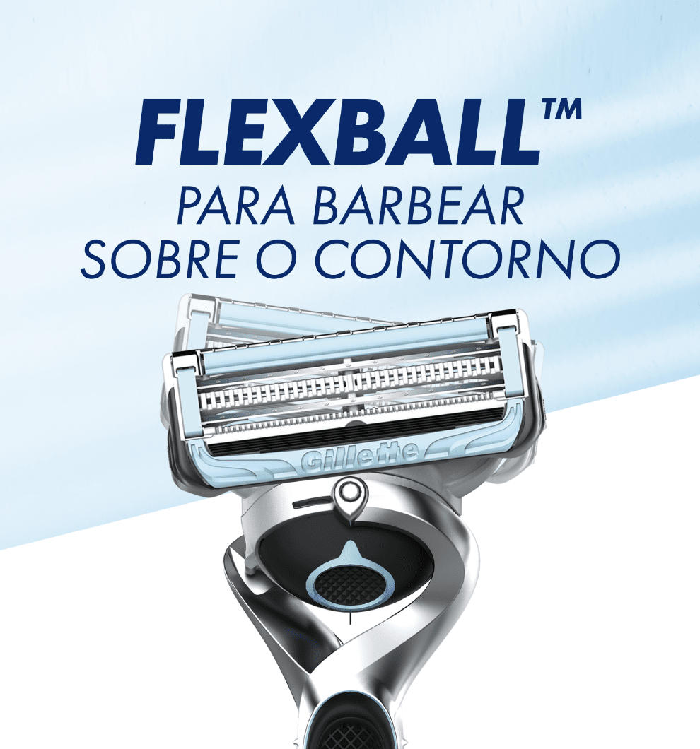 Controlo maximizado com a máquina de barbear Flexball