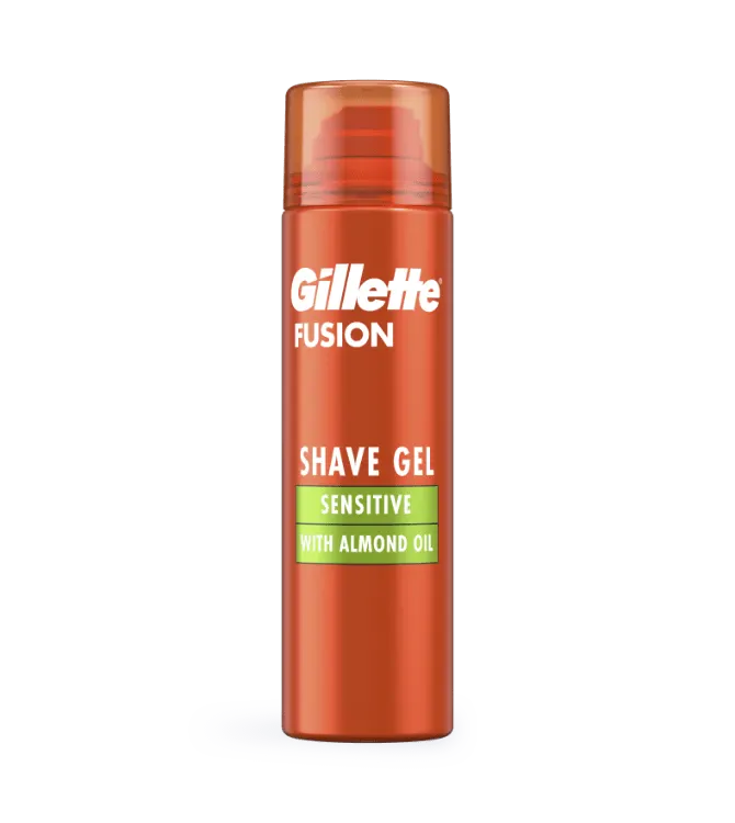 Gillette Fusion Sensitive Gel Ξυρίσματος Με Aμυγδαλέλαιο