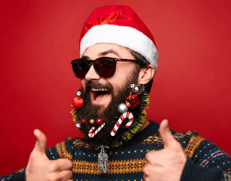 Barba di Natale: una nuova tendenza natalizia