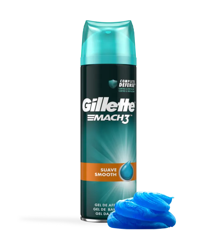 Gel de barbear suave Gillette MACH3