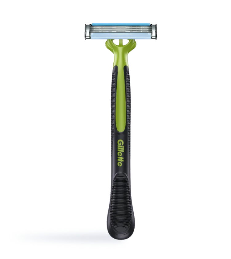 Lâmina de barbear descartável sensível Gillette Blue3