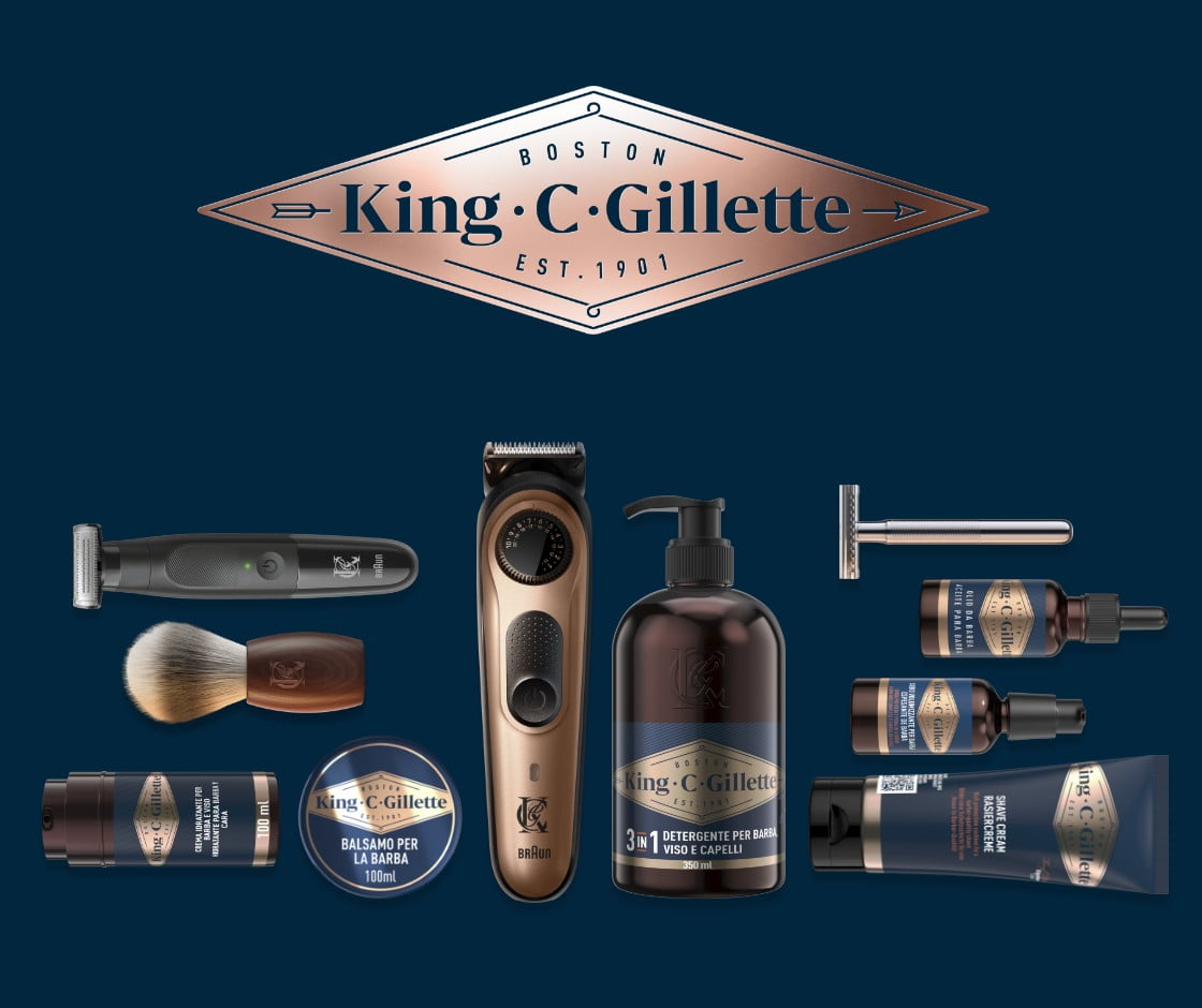 King C. Gillette: Linea Completa Per La Cura Della Barba