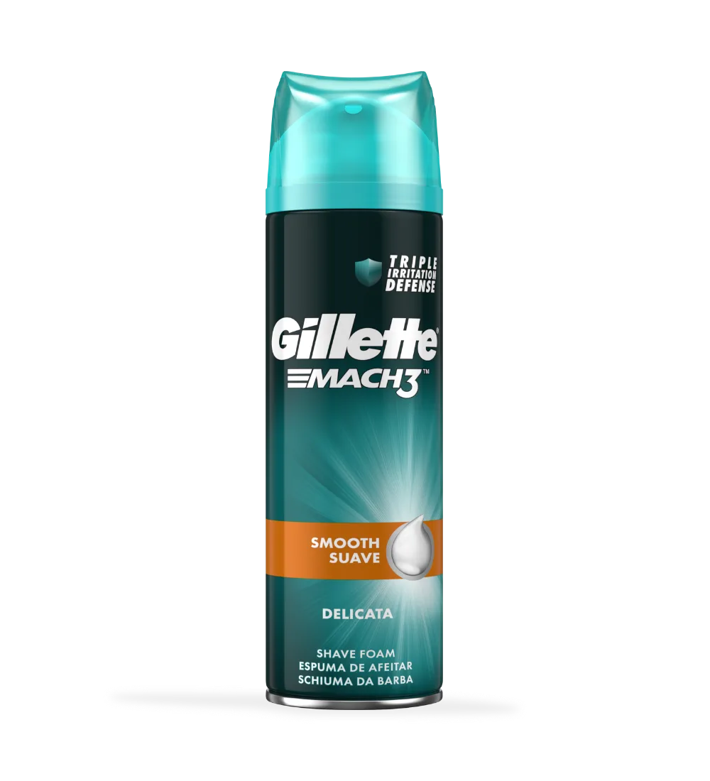 Espuma de barbear macia Gillette MACH3