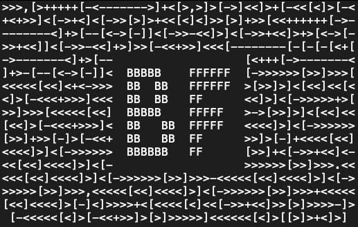 blog about Brainfuck (programming language)