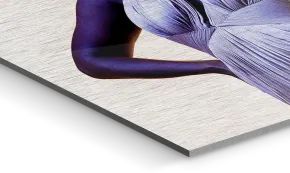 Close up of a dancing woman on an HD Metal Print.