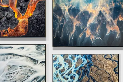 Fine Art Prints on Alu-Dibond hanging in a WhiteWall-Store.