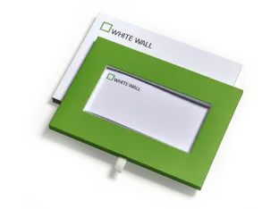 whitewall gift certificate in a green envelope.