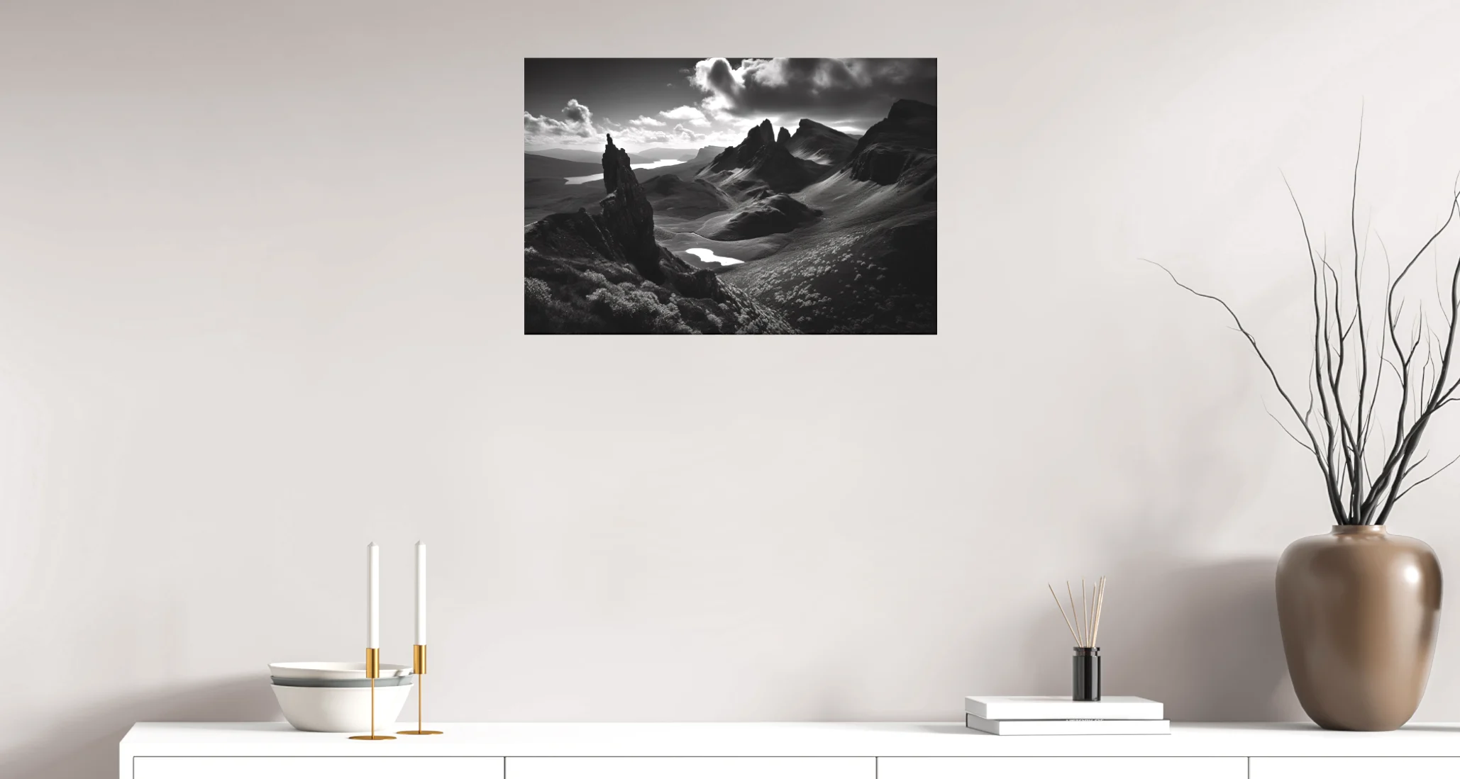 Matte Canvas On Stretcher Frame.