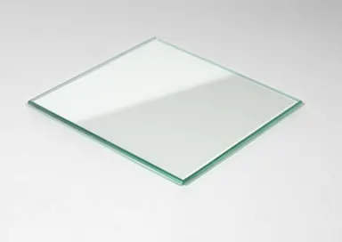 3.94 x 3.94 in. sample made of glossy float glass