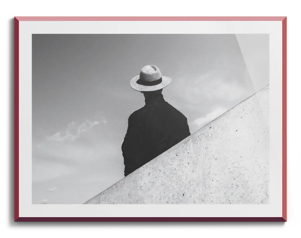 Front view of a purple Design Edition frame.