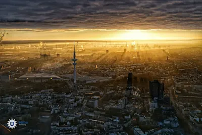 panorama of Hamburg´s skyline.