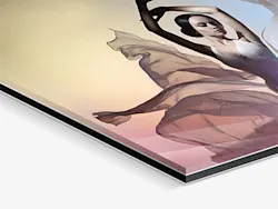 Metallic Photo Print under Acrylic Glass