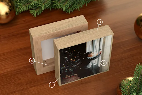 Two ArtBoxes standing back to back, with numbers pointing to different parts.