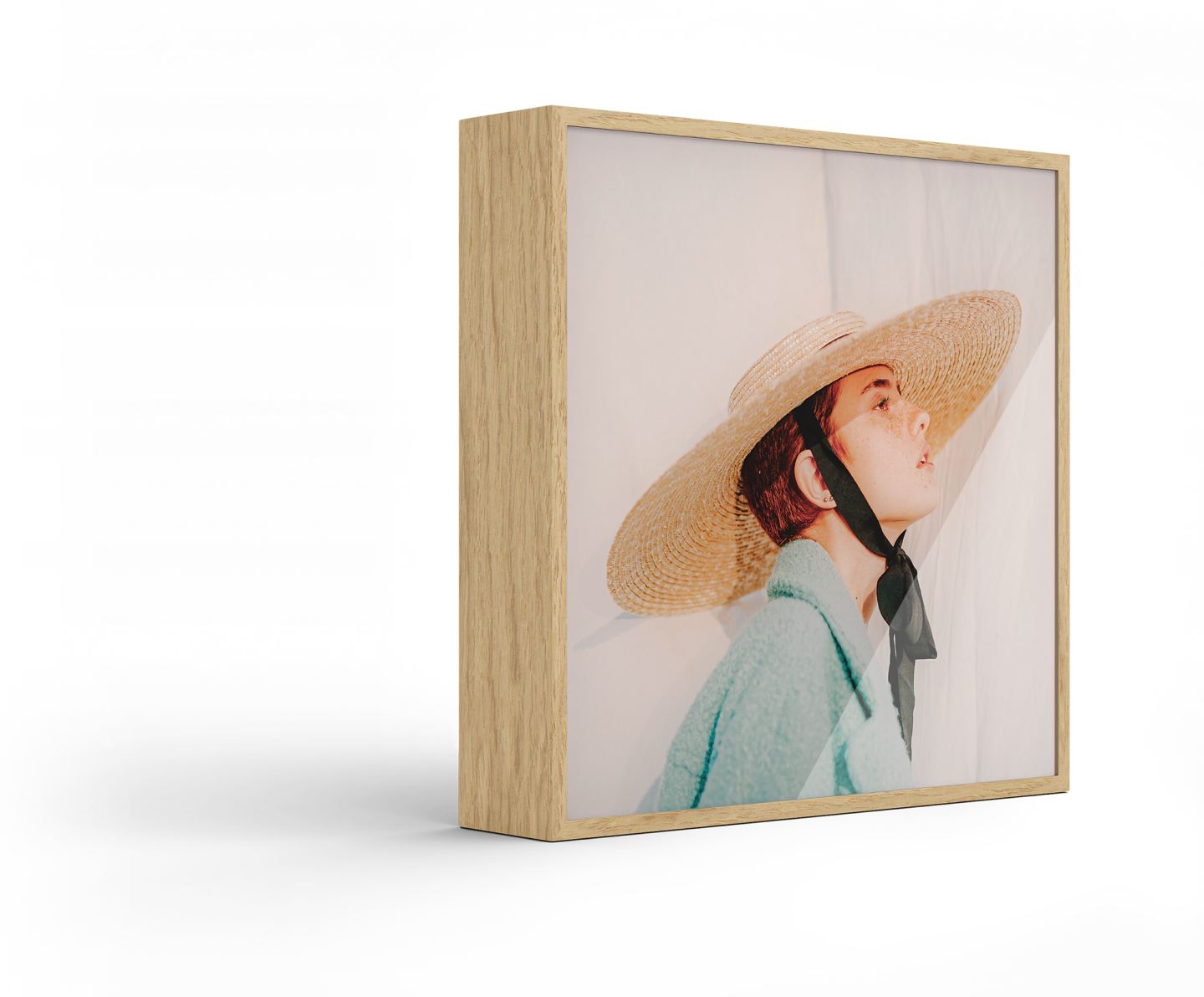 Standing ArtBox with glossy acrylic surface against a white background.