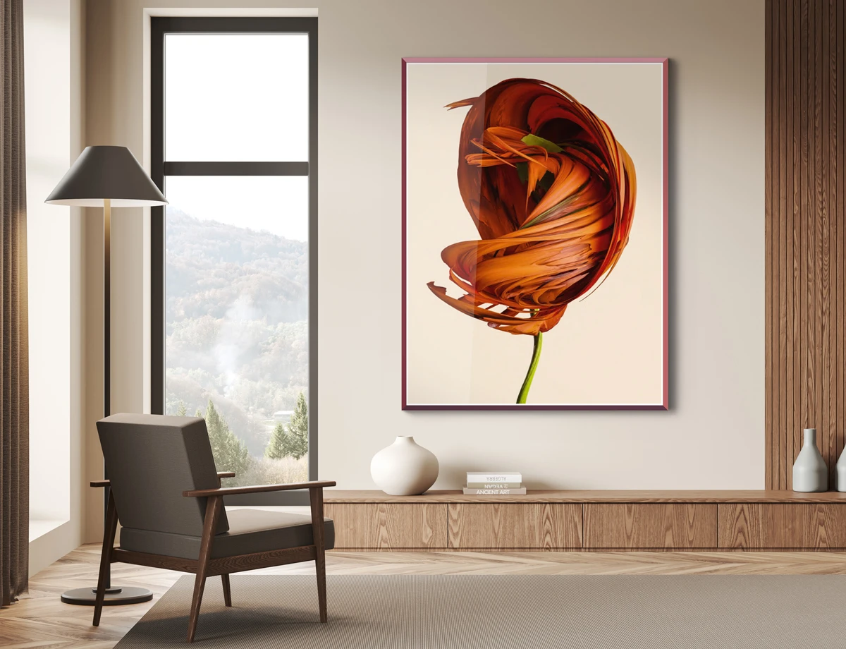 abstract flower tulip photo art.