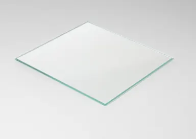 3.94 x 3.94 in. sample made of matte float glass
