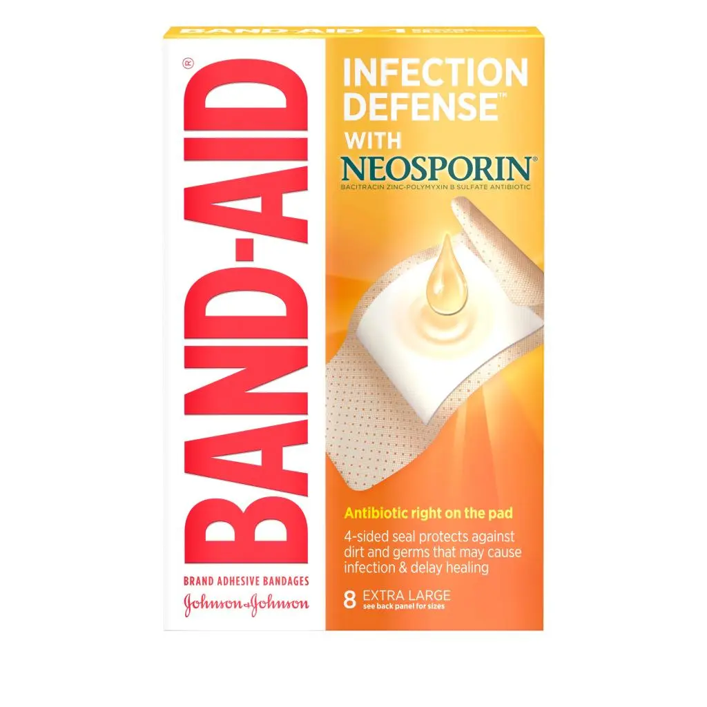 BAND-AID® Brand INFECTION DEFENSE™ Antibiotic Bandages image 1
