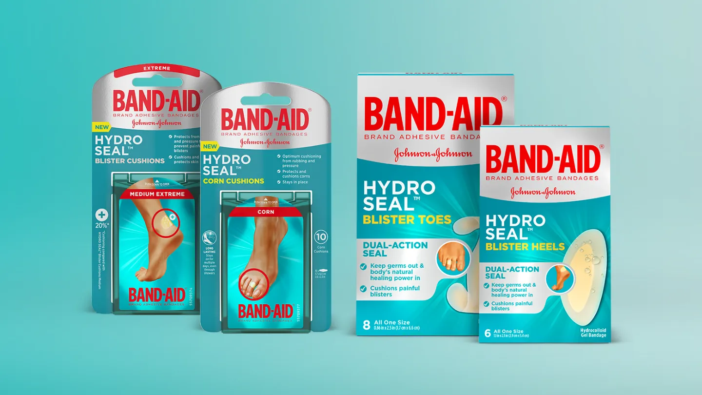 Assortment of Band-Aid® Brand Footcare & Blister Products