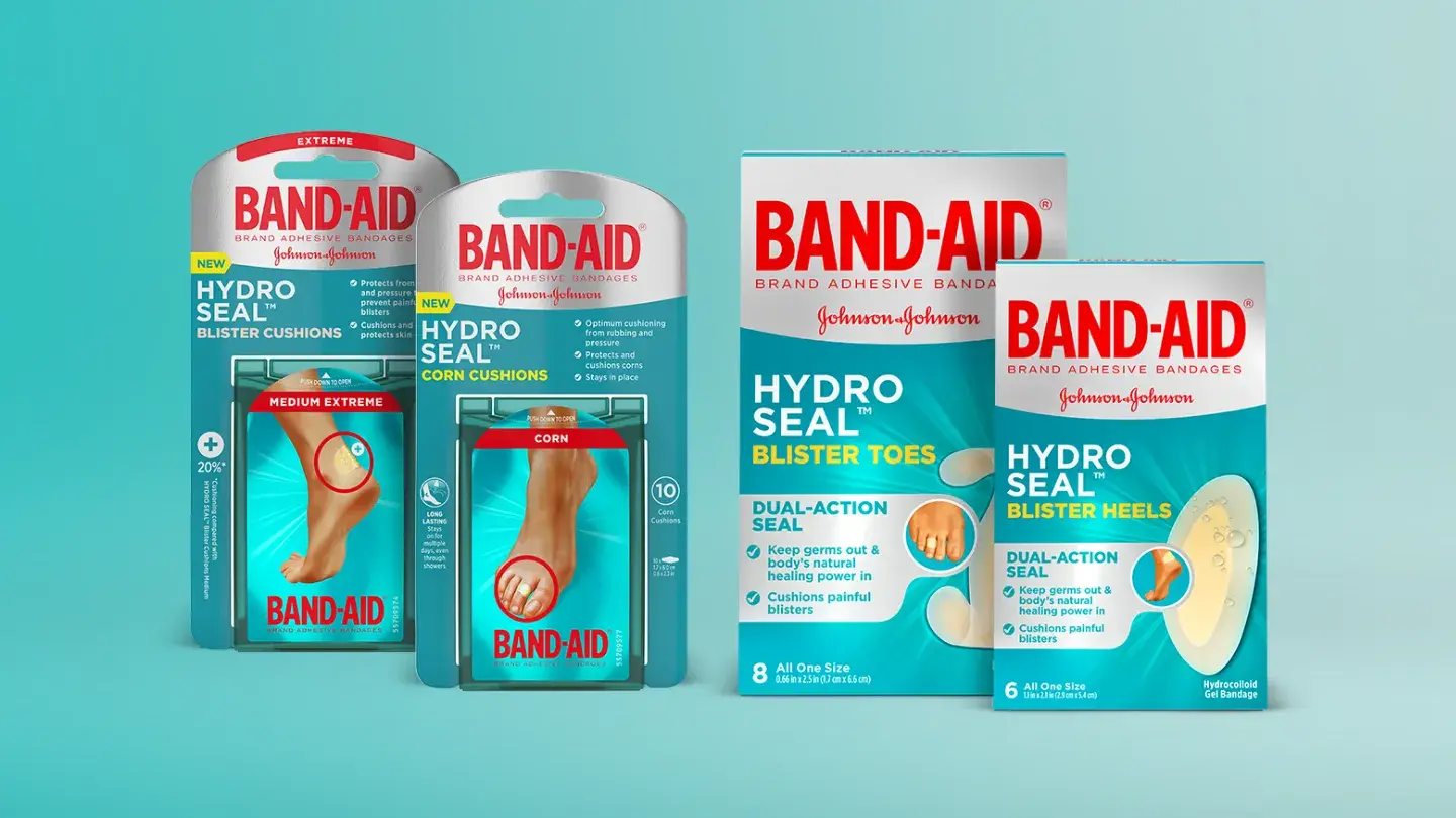 Assortment of Band-Aid® Brand Footcare & Blister Products