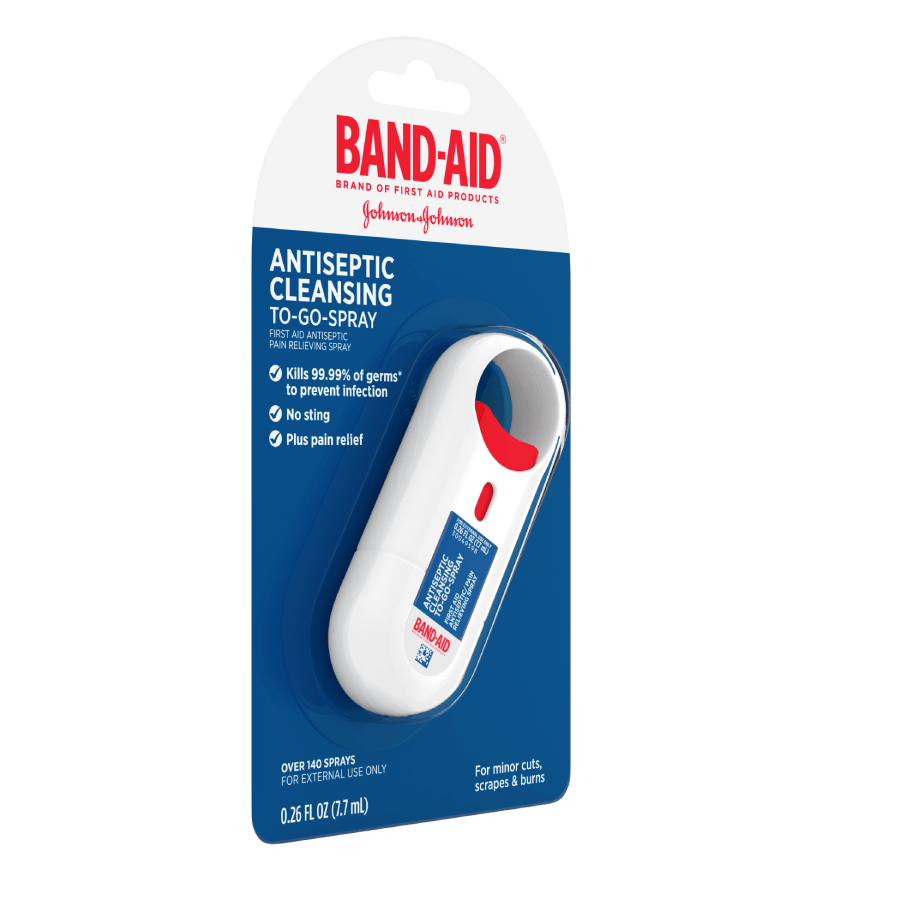 BAND-AID® Brand Antiseptic Cleansing Liquid To Go Spray image 5