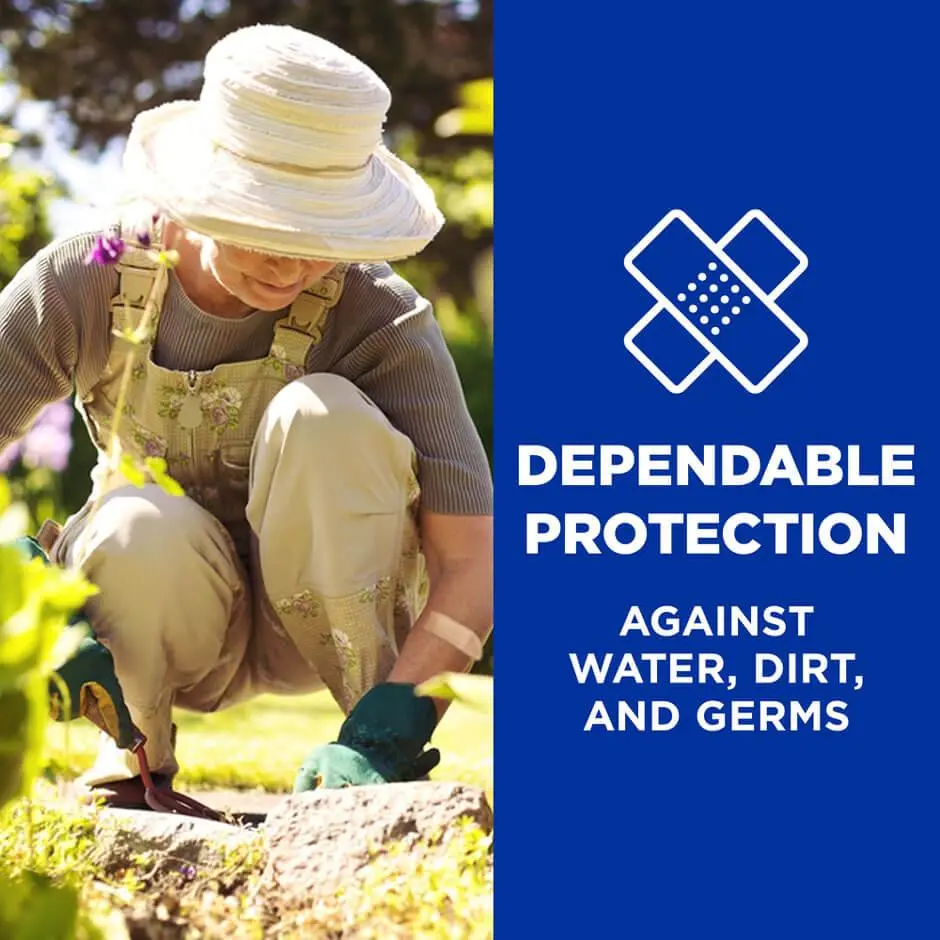 Dependable protection against water, dirt, and germs