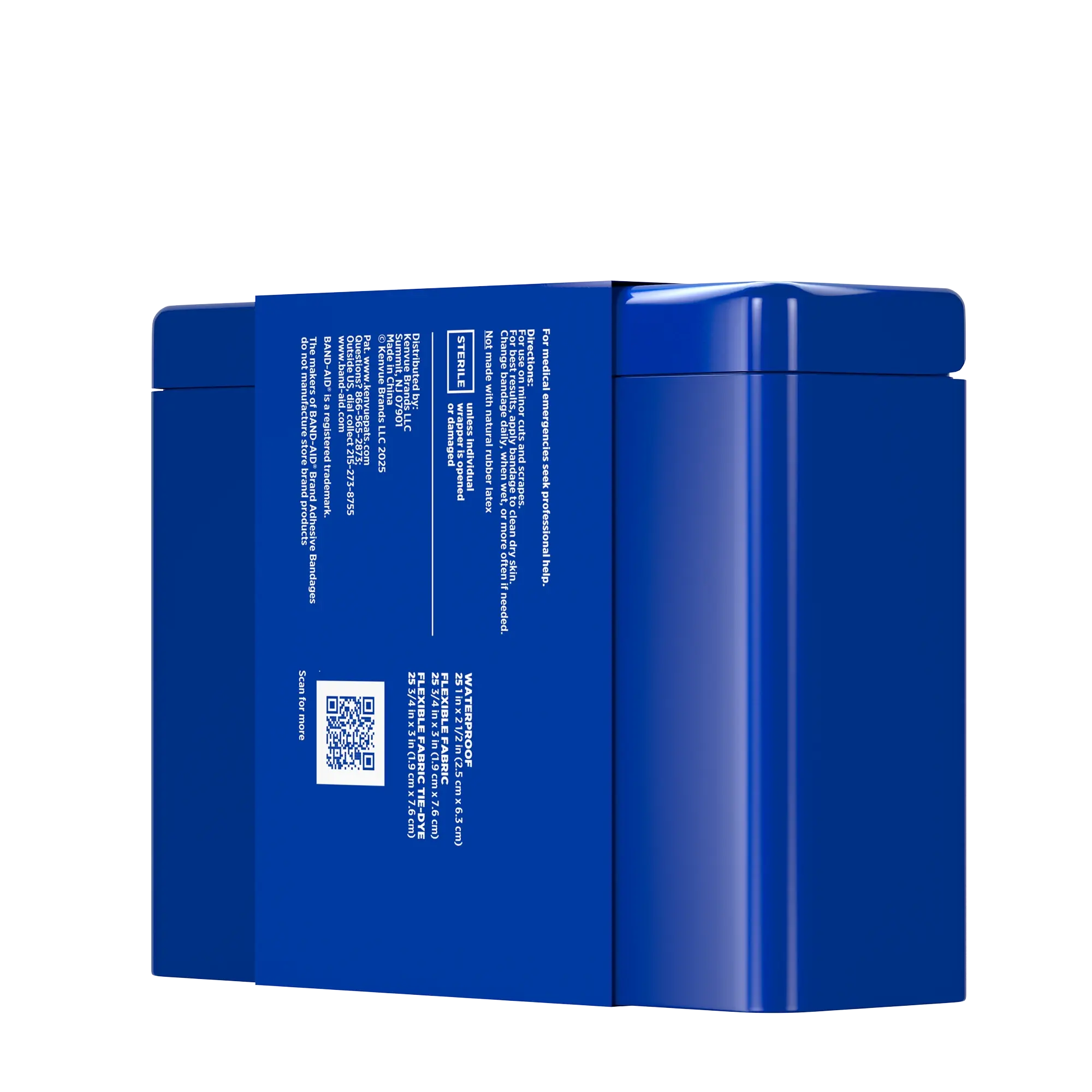 Side pack shot of BAND-AID® Brand Variety Pack, Assorted Tin 75ct