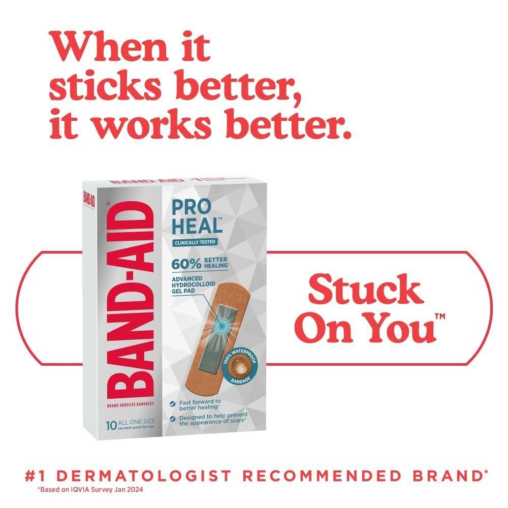 BAND-AID® Brand Pro Heal™, When it sticks better, it works better, Stuck On You