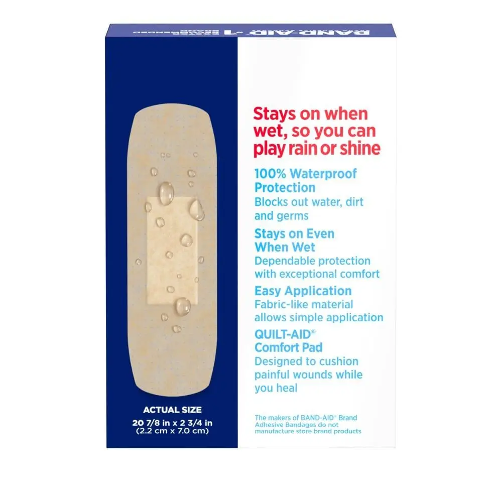 BAND-AID® BRAND WATER BLOCK® FLEX Waterproof ADHESIVE BANDAGES image 3