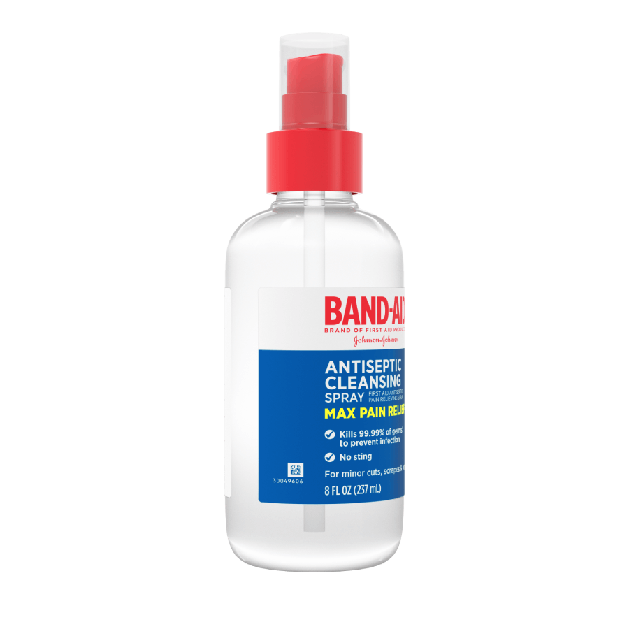 BAND-AID® Brand Antiseptic Cleansing Liquid Spray - Max Pain Relief image 2