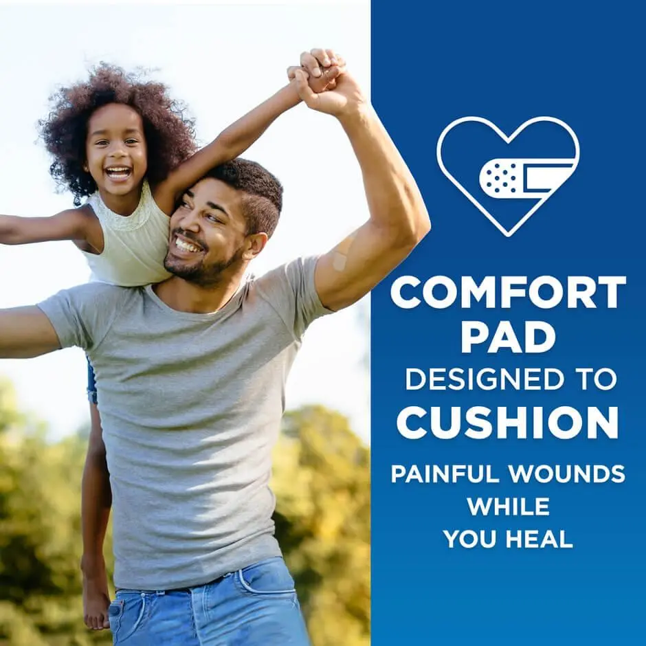 Comfort pad designed to cushion painful wounds while you heal
