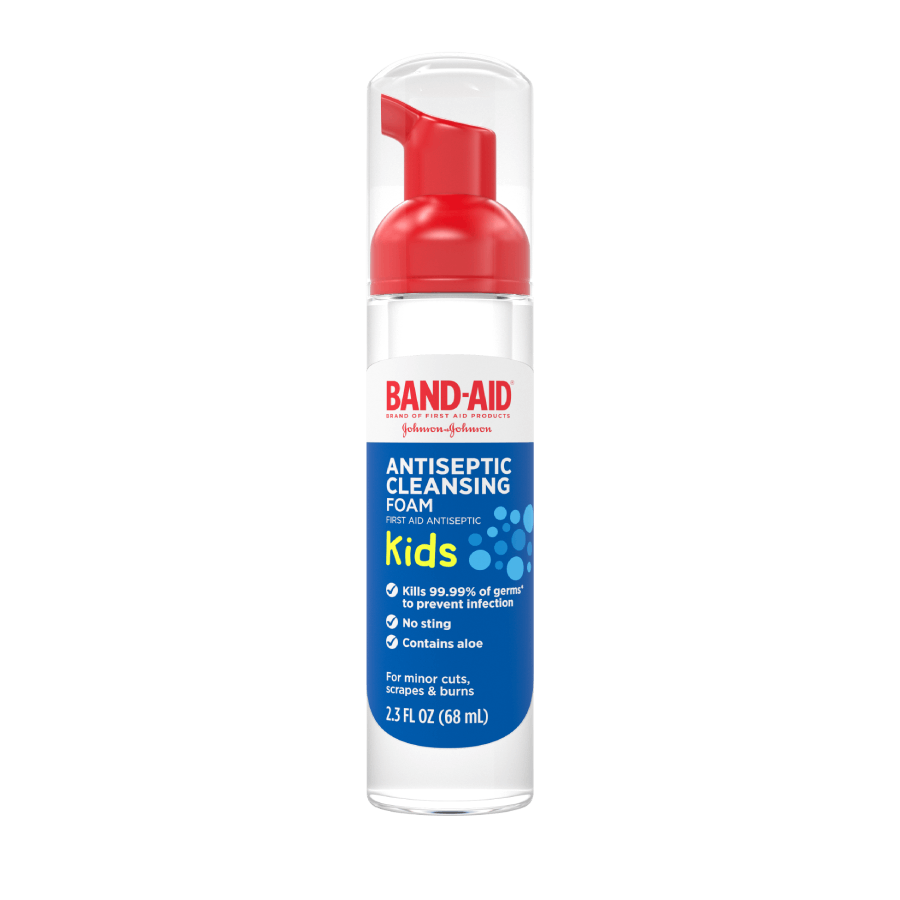 BAND-AID® Brand Antiseptic Cleansing Liquid Kids Foam image 1