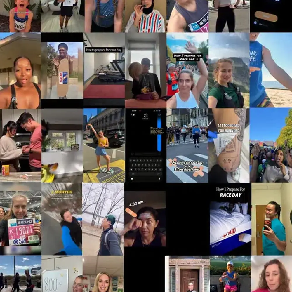BAND-AID® Brand Instagram feed - Ad everyone who participated in Bib to Boston