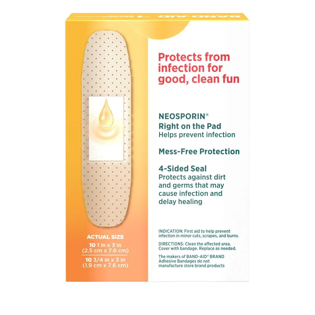 BAND-AID® Brand INFECTION DEFENSE™ Antibiotic Bandages image 4