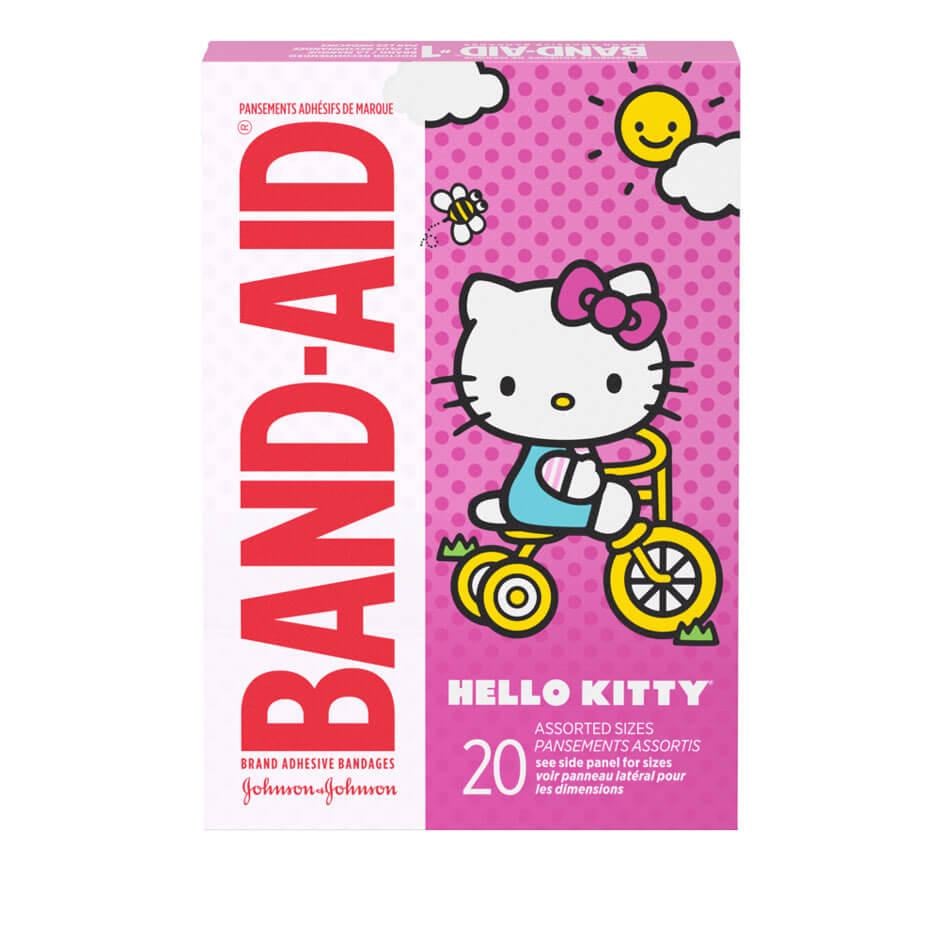 Hello Kitty Adhesive Bandages for Kids 20 Ct BAND AID Brand Adhesive Bandages