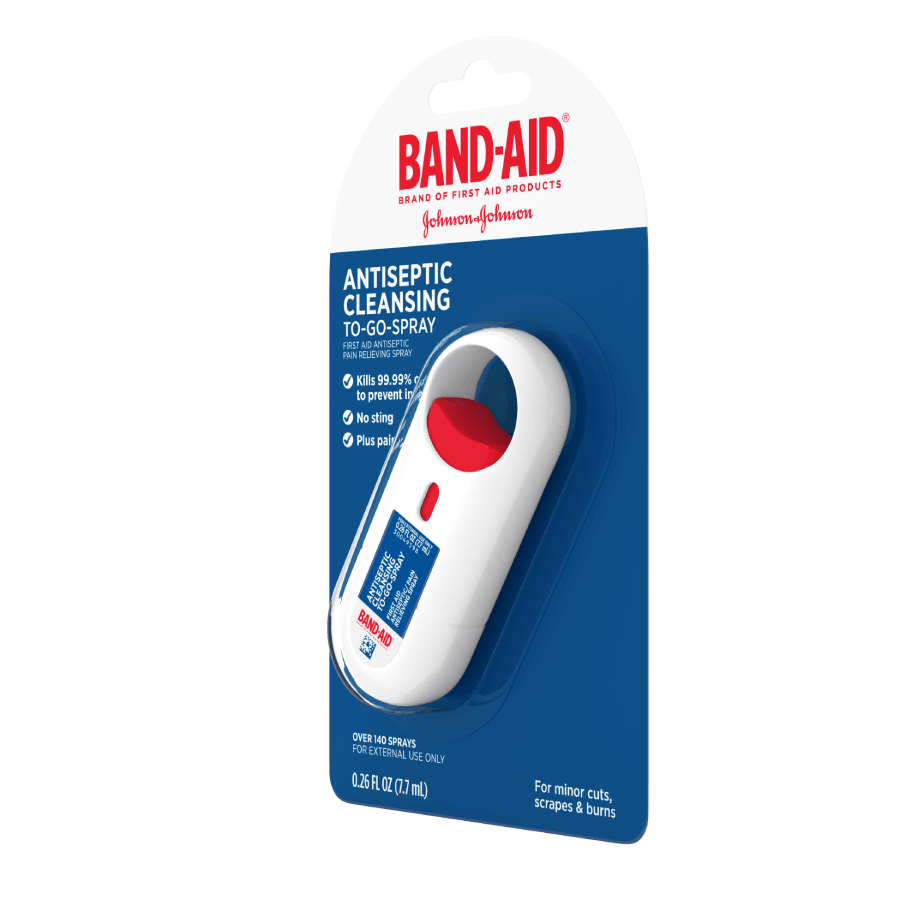 BAND-AID® Brand Antiseptic Cleansing Liquid To Go Spray image 2