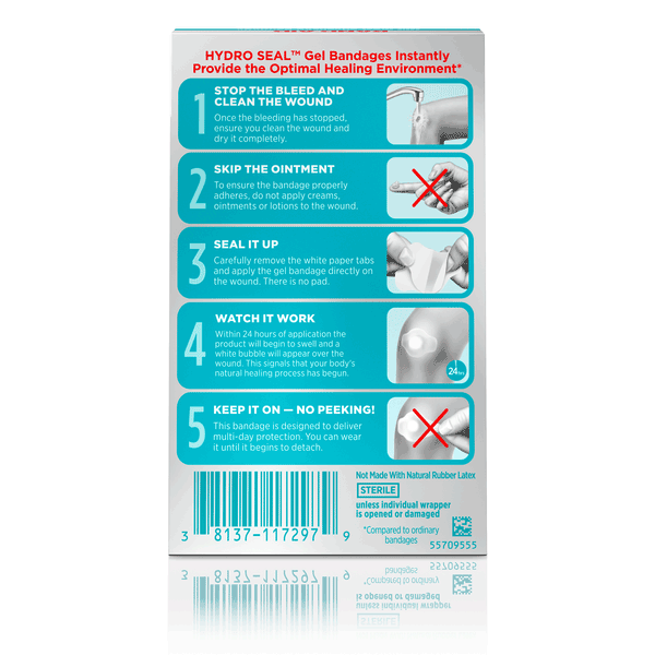 BAND-AID® Brand HYDRO SEAL® Hydrocolloid Gel All Purpose Bandages image 2