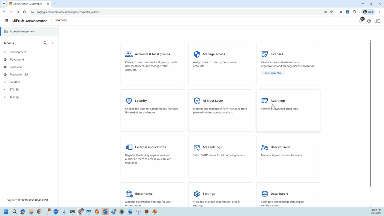Audit and observability