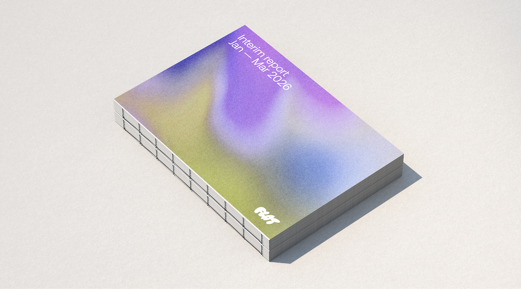 Flat report cover